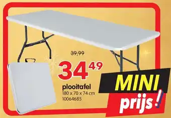 Yess plooitafel aanbieding