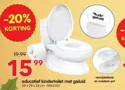 Yess educatief kindertoilet met geluid aanbieding