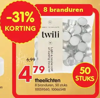 Yess theelichten aanbieding