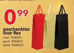 Yess geschenktas voor fles aanbieding