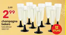 Yess champagne bekers aanbieding