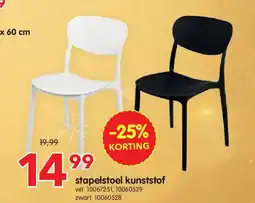 Yess stapelstoel kunststof aanbieding
