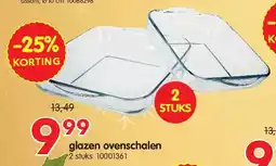 Yess glazen ovenschalen aanbieding