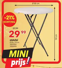 Yess statafel aanbieding