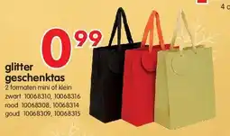 Yess glitter geschenktas aanbieding