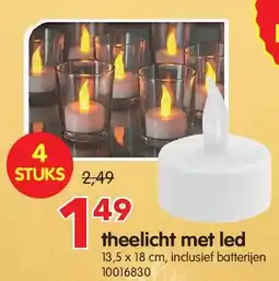 Yess theelicht met led aanbieding