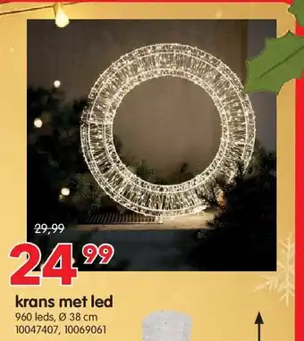 Yess krans met led aanbieding