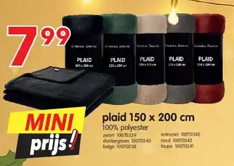 Yess plaid 150 x 200 cm aanbieding