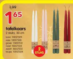 Yess tafelkaars 2 stuks, 30 cm aanbieding