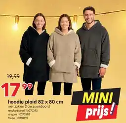 Yess hoodie plaid 82 x 80 cm aanbieding