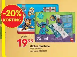 Yess sticker machine aanbieding