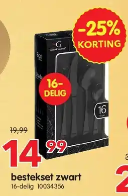 Yess bestekset zwart aanbieding