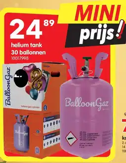 Yess helium tank 30 ballonnen aanbieding