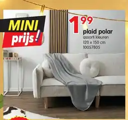 Yess plaid polar aanbieding