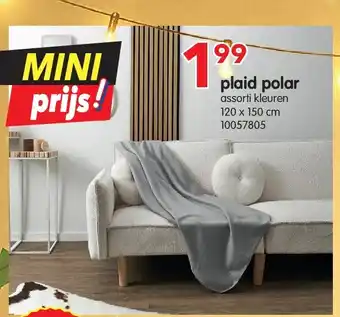 Yess plaid polar aanbieding