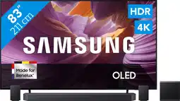 Coolblue Samsung 83 OLED 4K S85F (2025) + Samsung HW-Q990F Zwart aanbieding