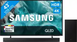 Coolblue Samsung 43 QLED 4K Q7F4 (2025) + Samsung HW-B66CF Zwart aanbieding