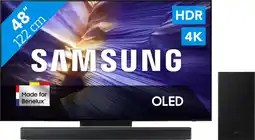 Coolblue Samsung 48 OLED S90F (2025) + Samsung HW-B66CF Zwart aanbieding