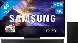 Coolblue Samsung 48 OLED S90F (2025) + Samsung HW-B750F Zwart aanbieding