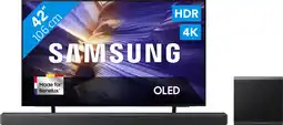 Coolblue Samsung 42 OLED S90F (2025) + Samsung HW-QS700F Zwart aanbieding