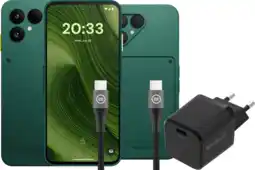 Coolblue Fairphone 6 256GB Groen 5G + Compleet Accessoirepakket aanbieding