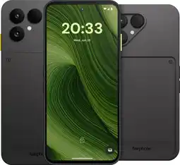 Coolblue Fairphone 6 256 Go Noir 5G + Fairphone 6 Protective Back Cover Noir aanbieding