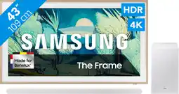 Coolblue Samsung 43 The Frame LS03FA (2025) + Samsung HW-S701D Blanc (2024) aanbieding