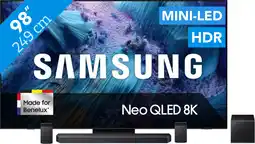 Coolblue Samsung 98 Neo QLED QN990F 8K (2025) + Samsung HW-Q930F Noir aanbieding