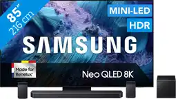 Coolblue Samsung 85 Neo QLED QN990F 8K (2025) + Samsung HW-Q930F Noir aanbieding