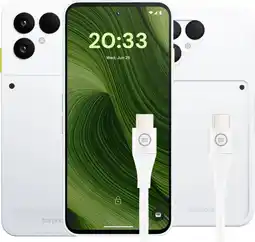 Coolblue Fairphone6 256Go Blanc 5G + Pack d'Accessoires aanbieding