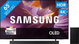 Coolblue Samsung 65 OLED 4K S85F (2025) + Samsung HW-B750F Noir aanbieding