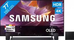 Coolblue Samsung 77 OLED 4K S85F (2025) + Samsung HW-Q930F Noir aanbieding
