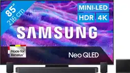 Coolblue Samsung 85 Neo QLED QN80F 4K (2025) + Samsung HW-Q990F Noir aanbieding