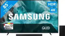 Coolblue Samsung 85 QLED 4K Q7FA (2025) + Samsung HW-B66CF Noir aanbieding
