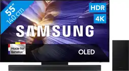Coolblue Samsung 55 OLED S90F (2025) + Samsung HW-B750F Noir aanbieding
