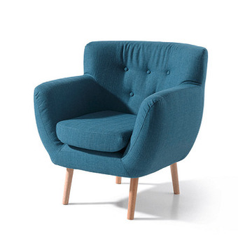 Deba Meubelen Fauteuil GILBERT - Portland Blue Blauw aanbieding