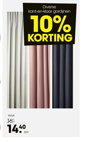 Kwantum Diverse kant-en-klaar gordijnen aanbieding