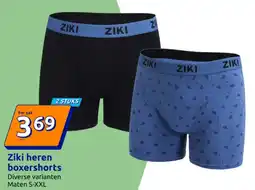 Action Ziki heren boxershorts aanbieding