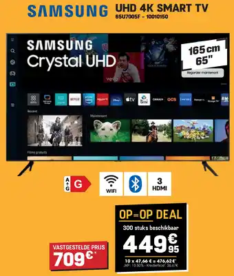 Samsung UHD 4K SMART TV 65U7005F