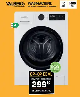 Electro Depot Valberg WASMACHINE WF 1014 A-10 W566C aanbieding