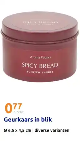 Action Geurkaars in blik aanbieding