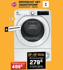 Electro Depot Hoover DROOGKAST MET WARMTEPOMP ND H8A2TCEXS-S aanbieding