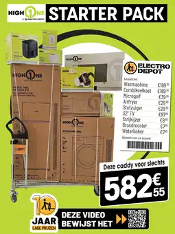 Electro Depot High One STARTER PACK aanbieding
