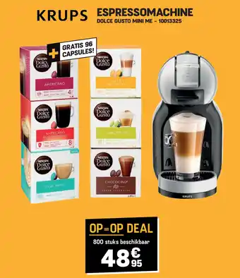 Electro Depot Krups ESPRESSOMACHINE DOLCE GUSTO MINI ME aanbieding