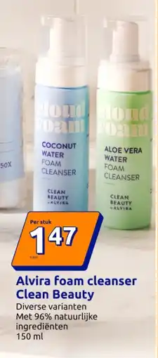 Action Alvira foam cleanser Clean Beauty aanbieding