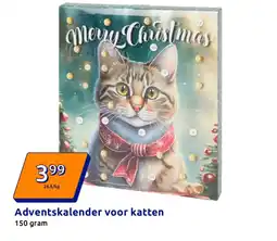 Action Adventskalender voor katten 150 gram aanbieding