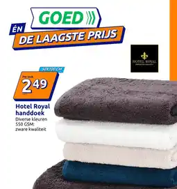 Action Hotel Royal handdoek 50X100 СМ aanbieding
