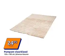 Action Pompom vloerkleed aanbieding