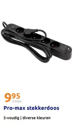 Action Pro-max stekkerdoos aanbieding