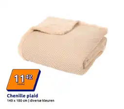 Action Chenille plaid aanbieding